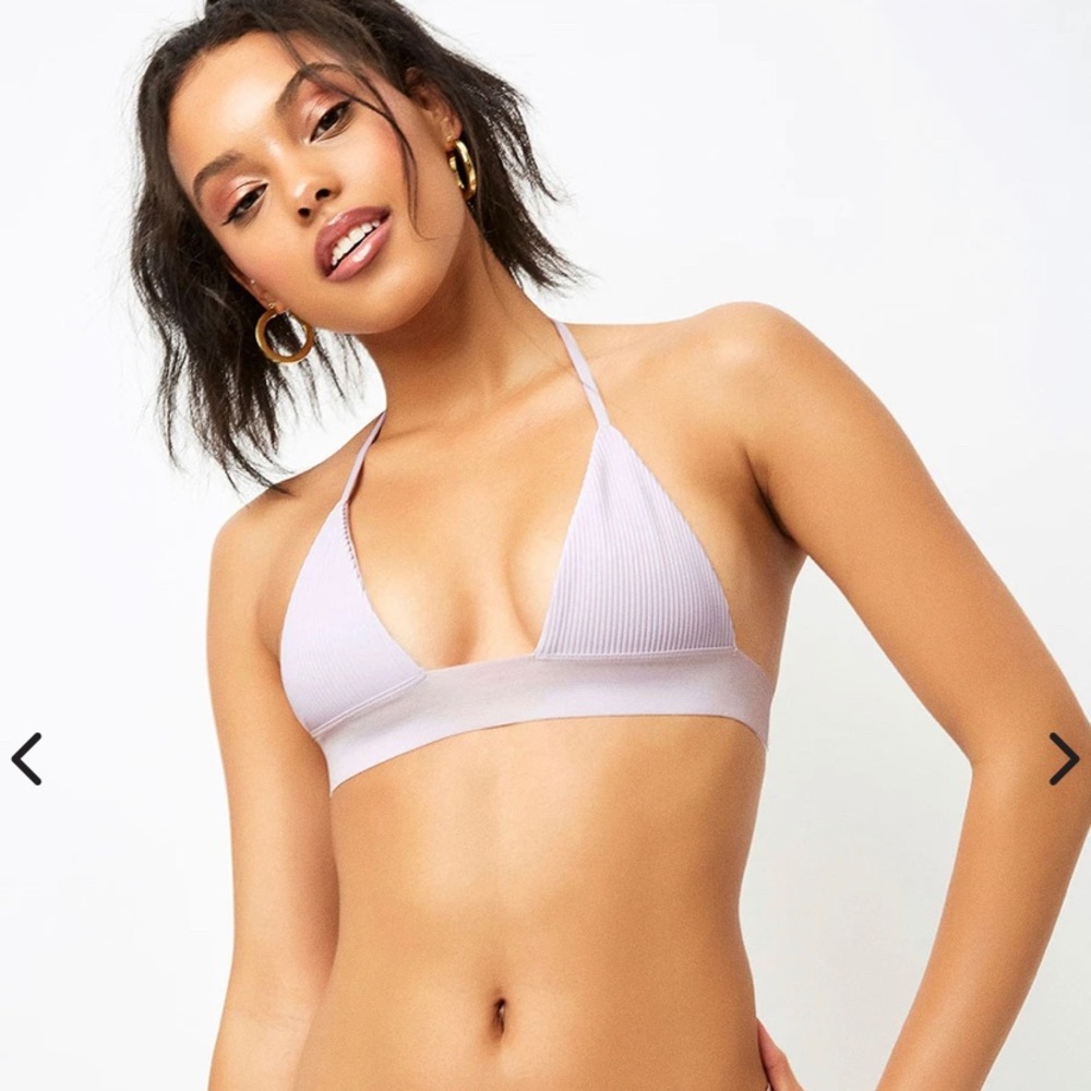 NWT FRANKIES BIKINIS ORCHID WINNIE TOP SIZE LARGE